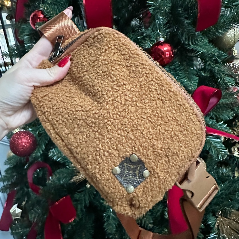 LV Beige Sherpa Waist Bag/Belt Bag #1